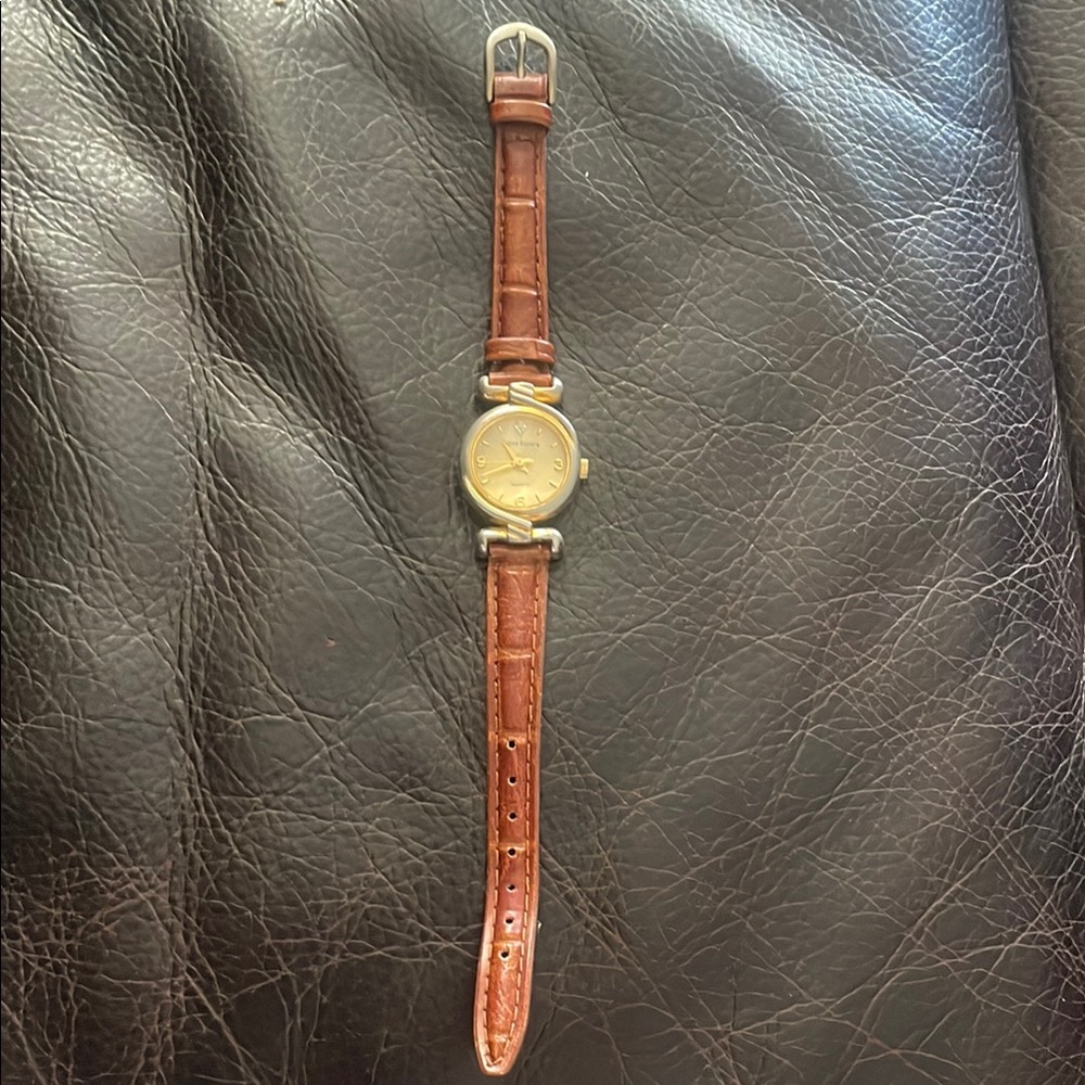 Brown Leather Strap Watch